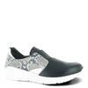 Peltz Shoes  Women's Naot Intrepid Slip-On Black/Grey/Silver 18017-NPE