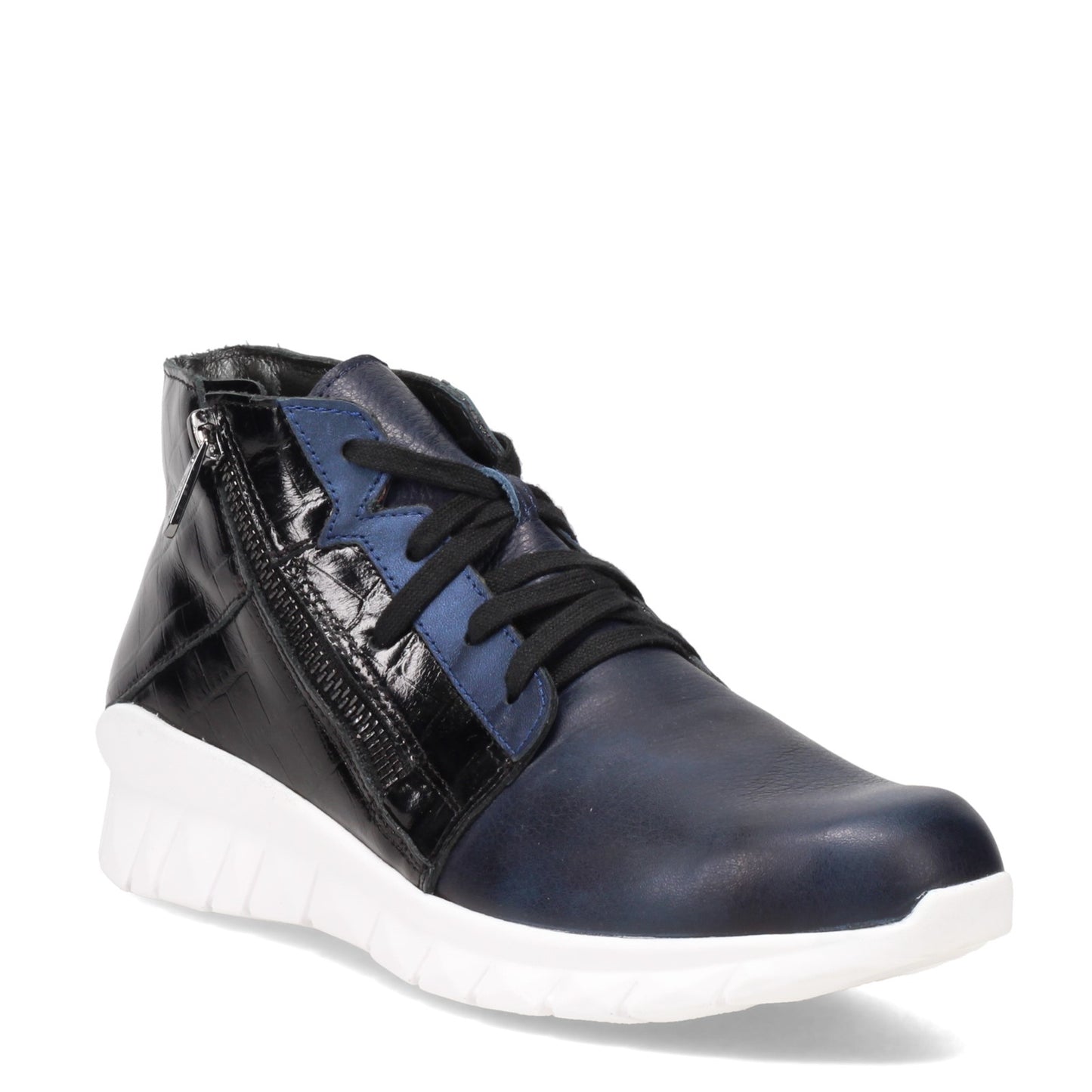 Peltz Shoes  Women's Naot Polaris Sneaker Soft Ink/Black 18022-PEW