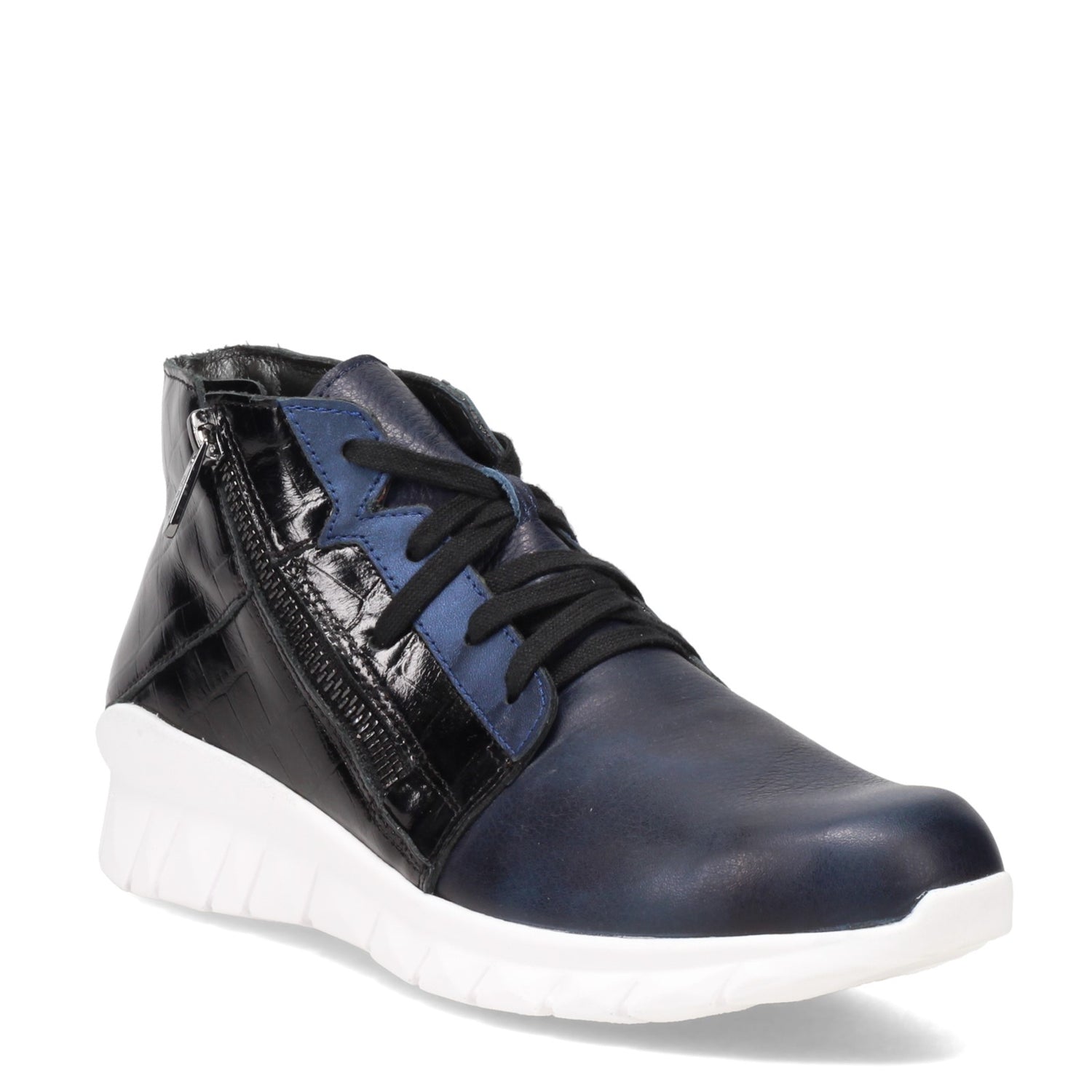 Peltz Shoes  Women's Naot Polaris Sneaker Soft Ink/Black 18022-PEW