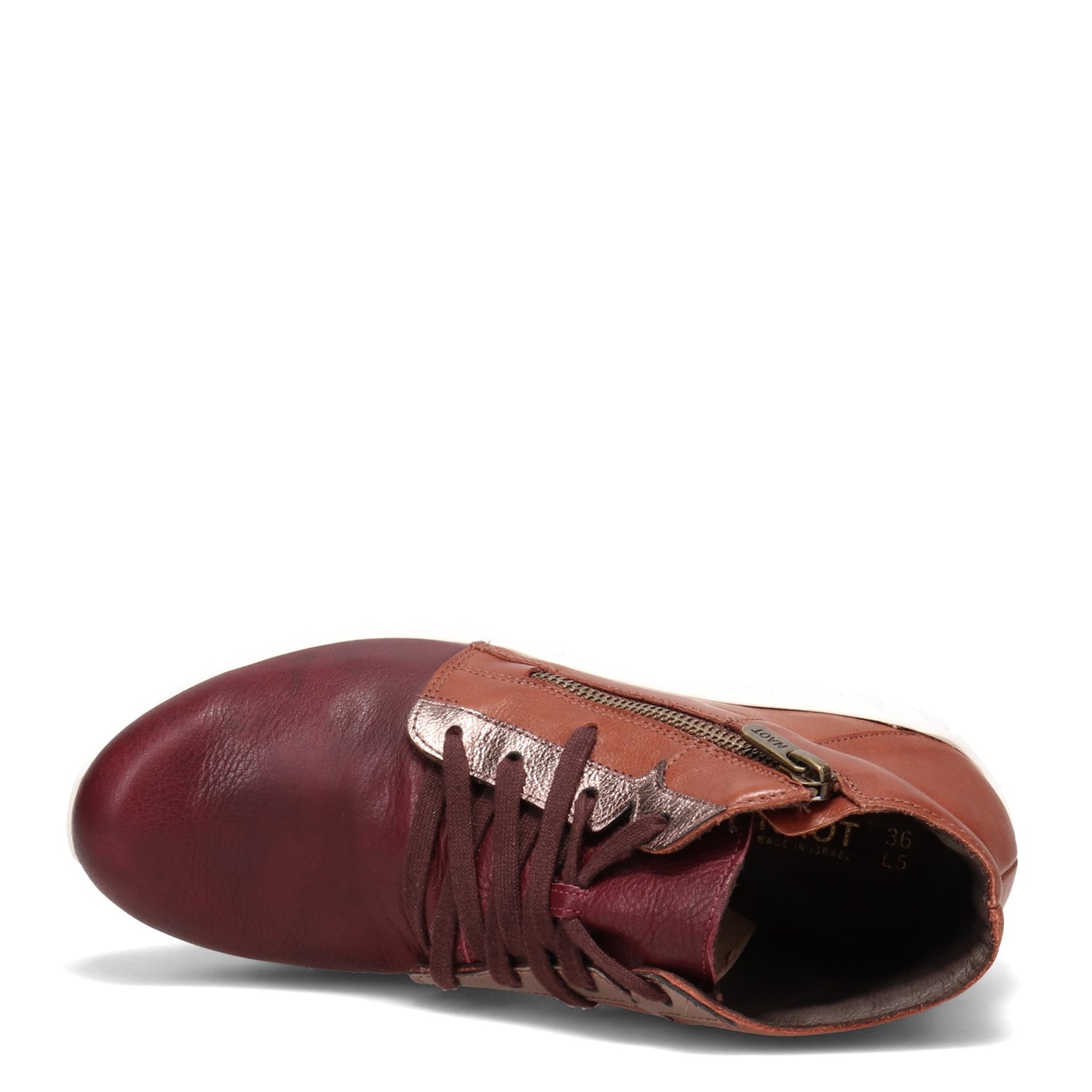 Peltz Shoes  Women's Naot Polaris Sneaker BORDEAUX 18022-RLC