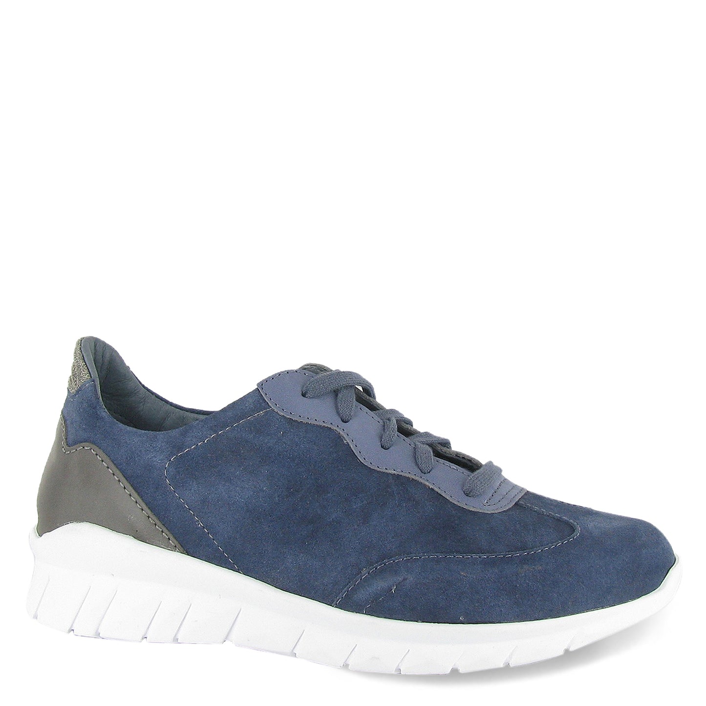 Peltz Shoes  Women's Naot Infinity Apollo Sneaker Blue Suede 18029-PFX
