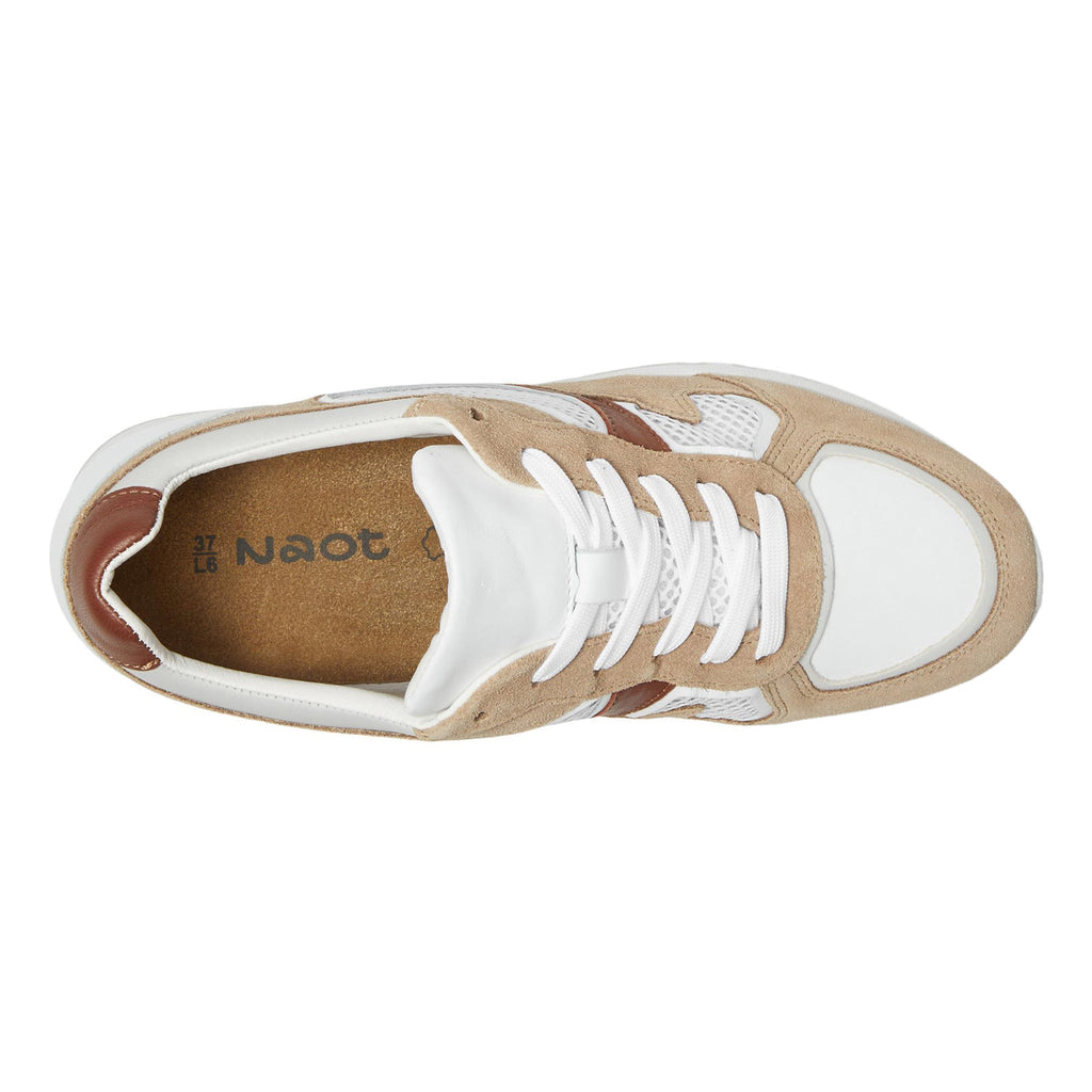Women's Naot Collins Sneaker IVORY / BROWN 182103-WWO