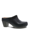 Peltz Shoes  Women's Dansko Sammy Clog Black Milled Burnished 1830-029400