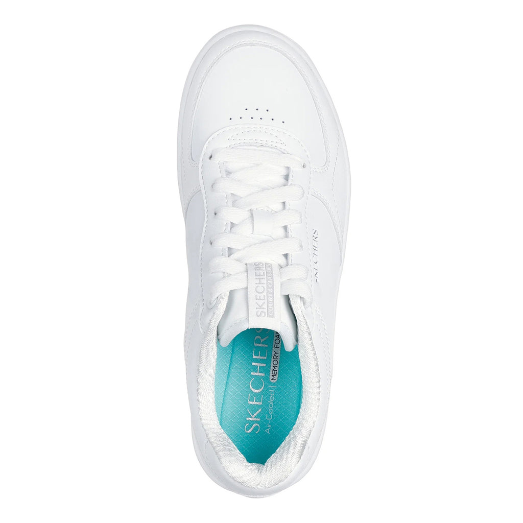 Women's Skechers Sport Court 2.0 - Core Essential Sneaker - Wide Width WHITE 185160W-WHT