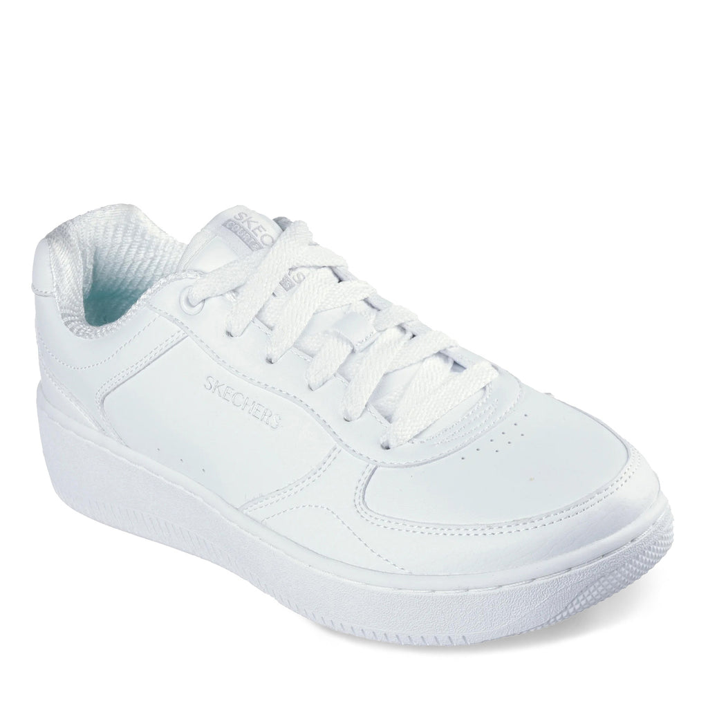 Women's Skechers Sport Court 2.0 - Core Essential Sneaker - Wide Width WHITE 185160W-WHT