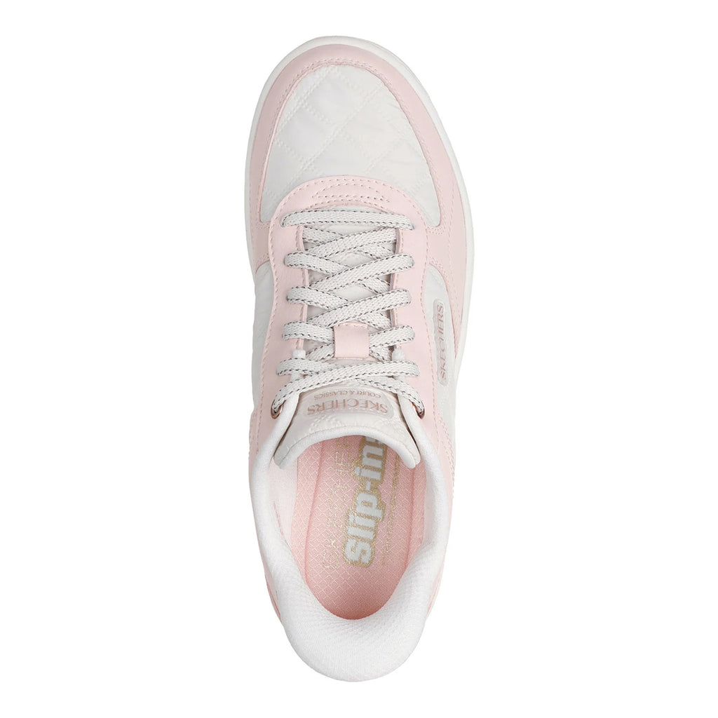 Women's Skechers Slip-ins: Sport Court 2.0 - Daily Journey Sneaker OFF WHITE / PINK 185166-OFPK