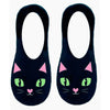 Peltz Shoes  Unisex Living Royal Liner Socks Black Kitty 190L