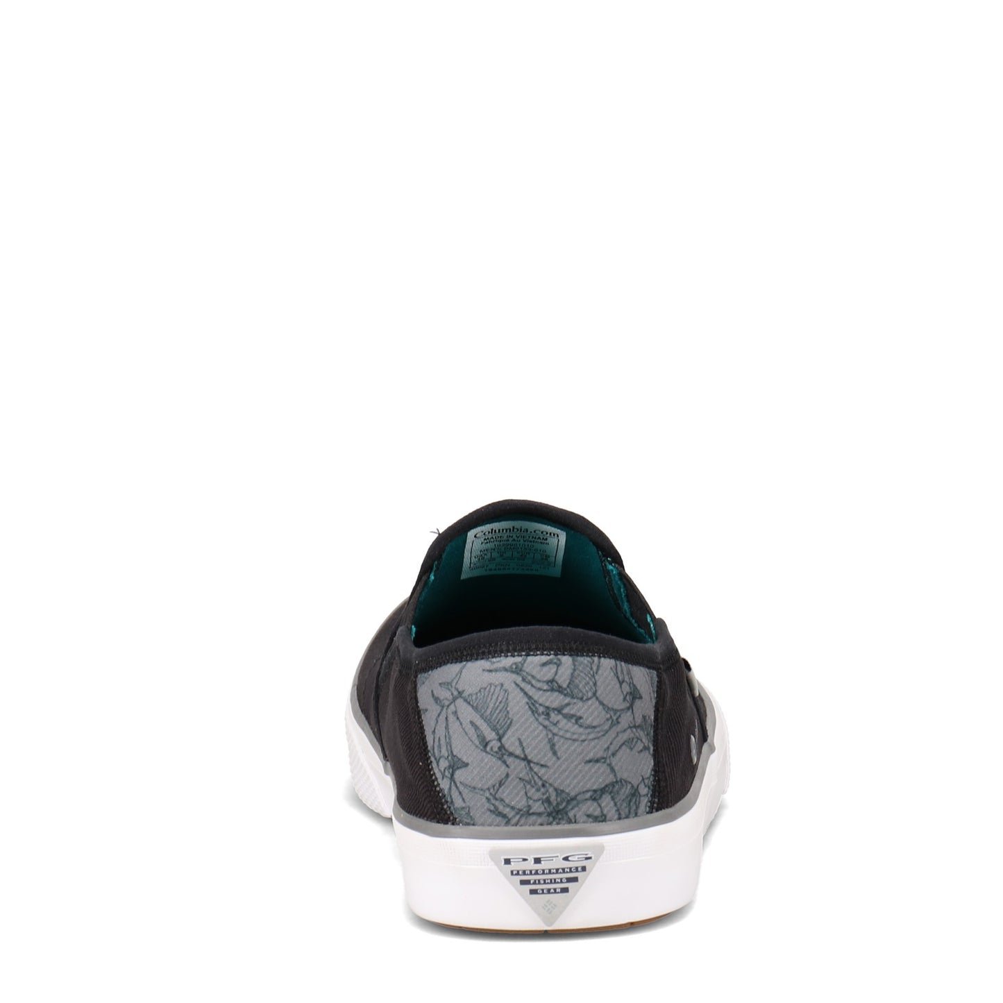 Peltz Shoes  Men's Columbia Slack Tide Slip-On PFG Sneaker BLACK / GRAY 1939951-010