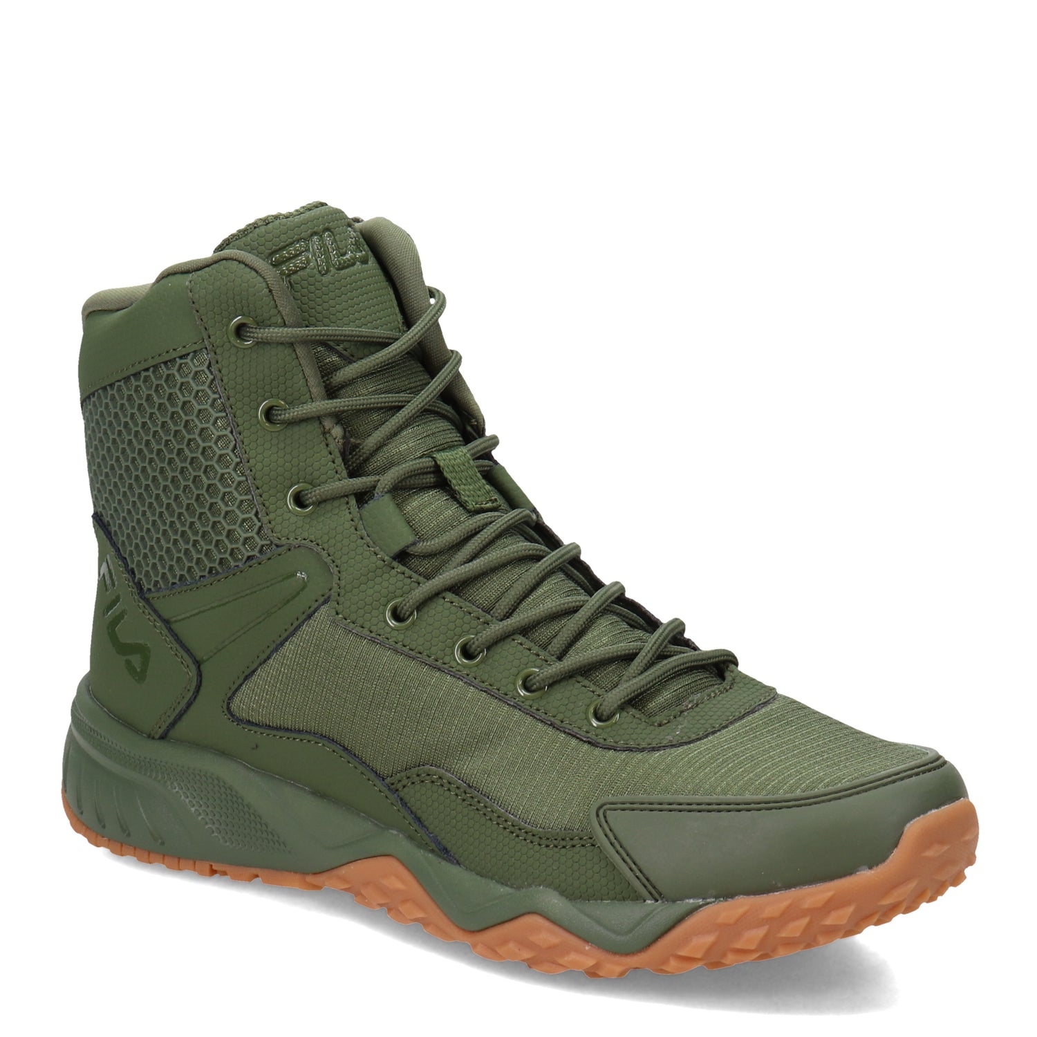 Peltz Shoes  Men's Fila Chastizer Work Boot GREEN 1LM00358-353