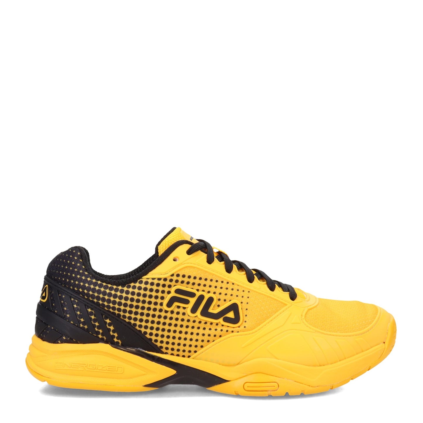 Peltz Shoes  Men's Fila Volley Zone Pickleball Shoe CITR/BLK/CITR 1PM00597-706