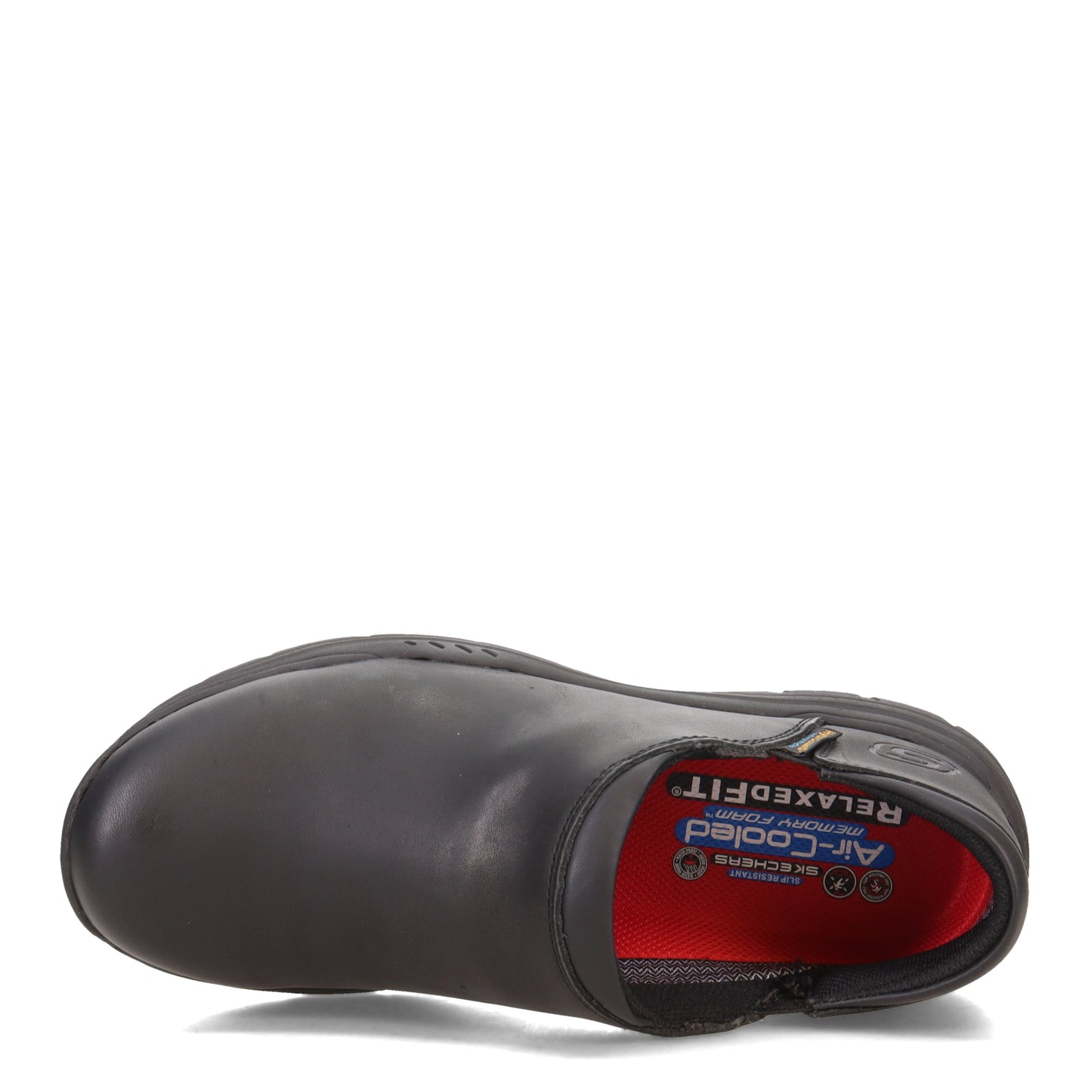 Peltz Shoes  Men's Skechers Ostego Eckington WP Work Shoe Black 200012-BLK