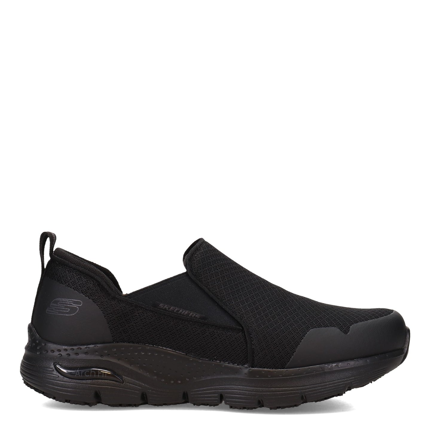 Peltz Shoes  Men's Skechers Arch Fit SR - Tineid Work Shoe - Wide Width BLACK 200026W-BLK