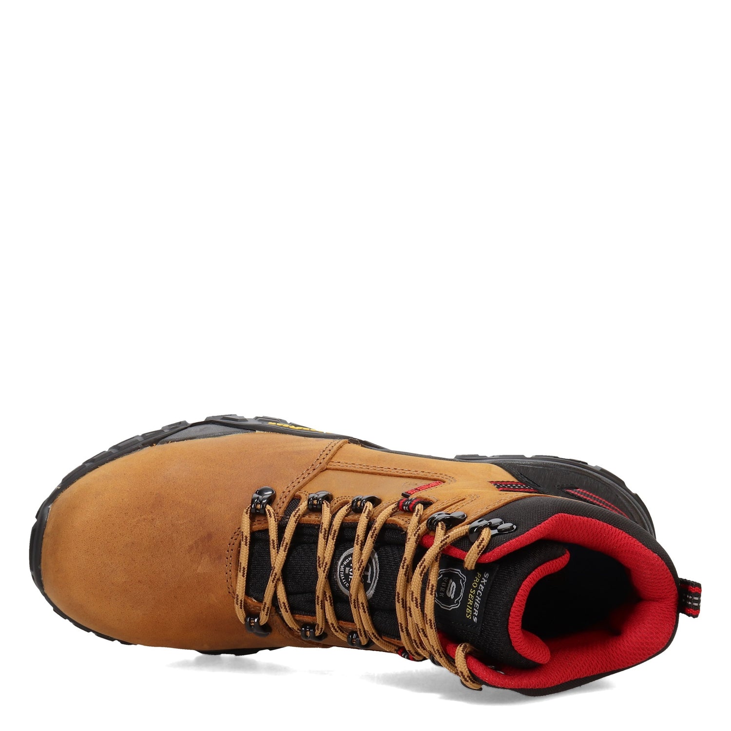 Peltz Shoes  Men's Skechers Treadix Goodyear Comp Toe Work Boot Tan 200084-TNS