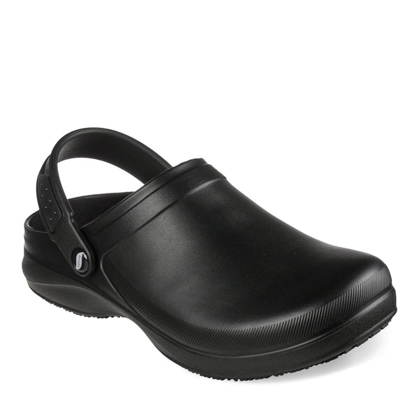 Skechers Men\'s Black Slip-On Clog Sandals with Back Strap Skechers Men main image 4