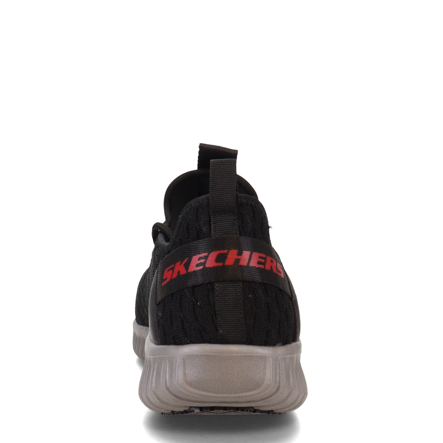 Peltz Shoes  Men's Skechers Work Cicades - Korbyn Comp Toe Work Shoe Black Grey 200153-BKGY