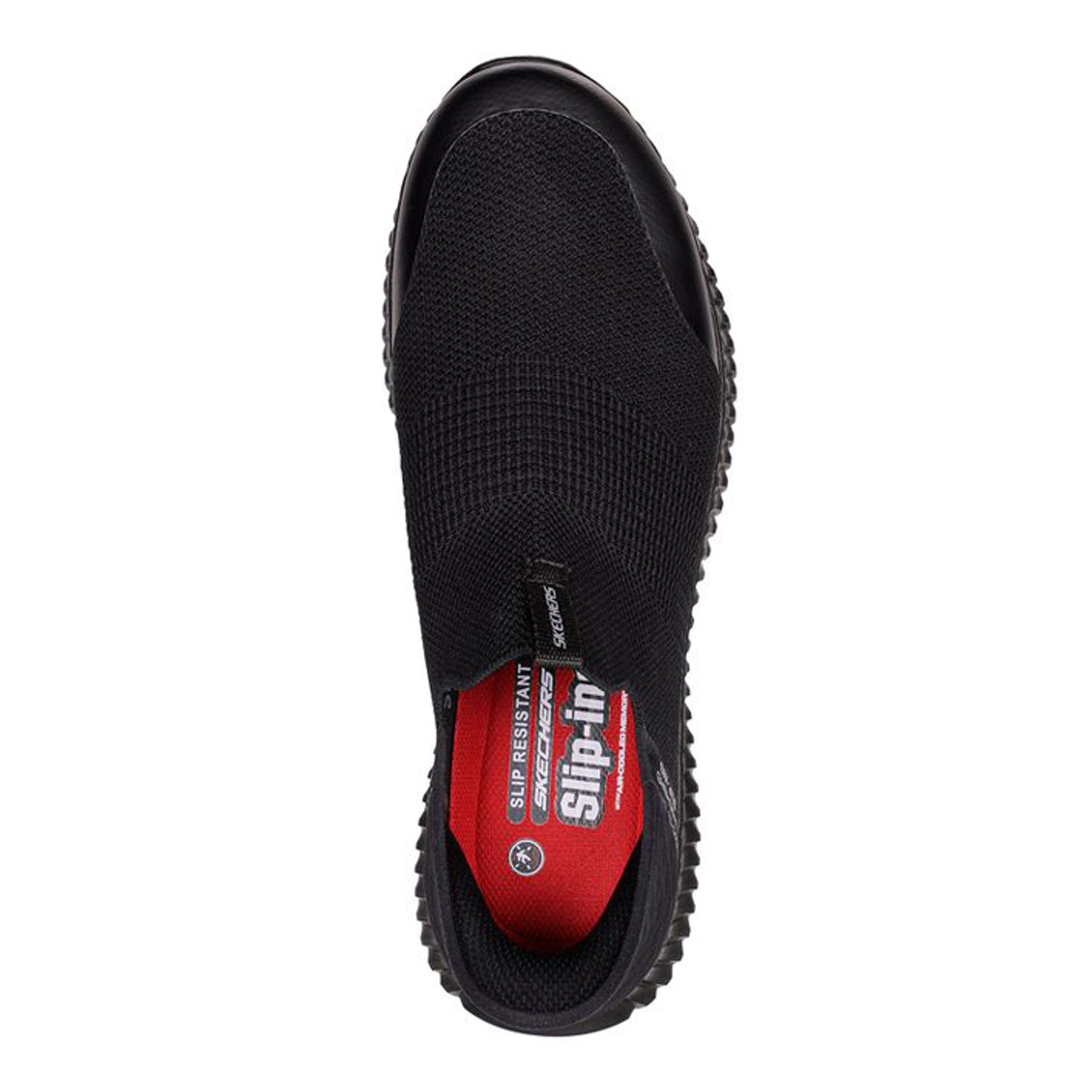 Peltz Shoes  Men's Skechers Slip-Ins: Cessnock - Rylind SR Work Shoe Black 200171-BLK