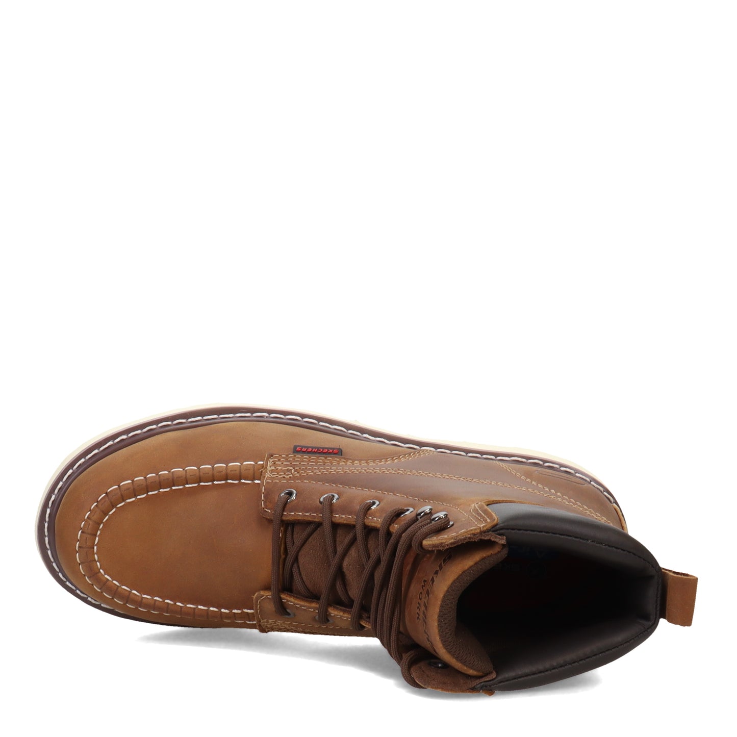 Peltz Shoes  Men's Skechers Work Kadmiel - Bennot Work Boot Dark Brown 200180-CDB