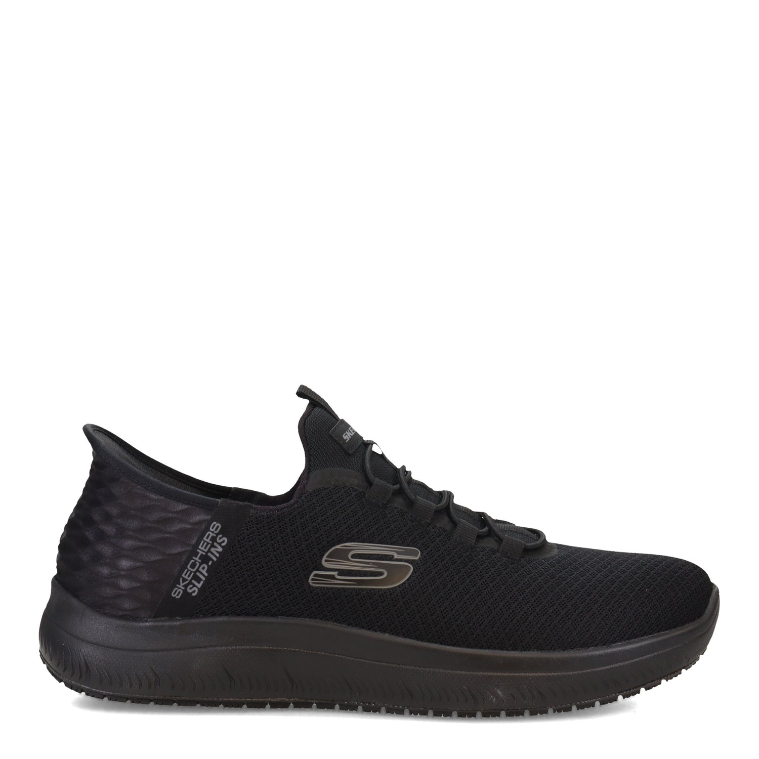 Peltz Shoes  Men's Skechers Slip-Ins: Colsin SR Work Shoe Black 200205-BBK