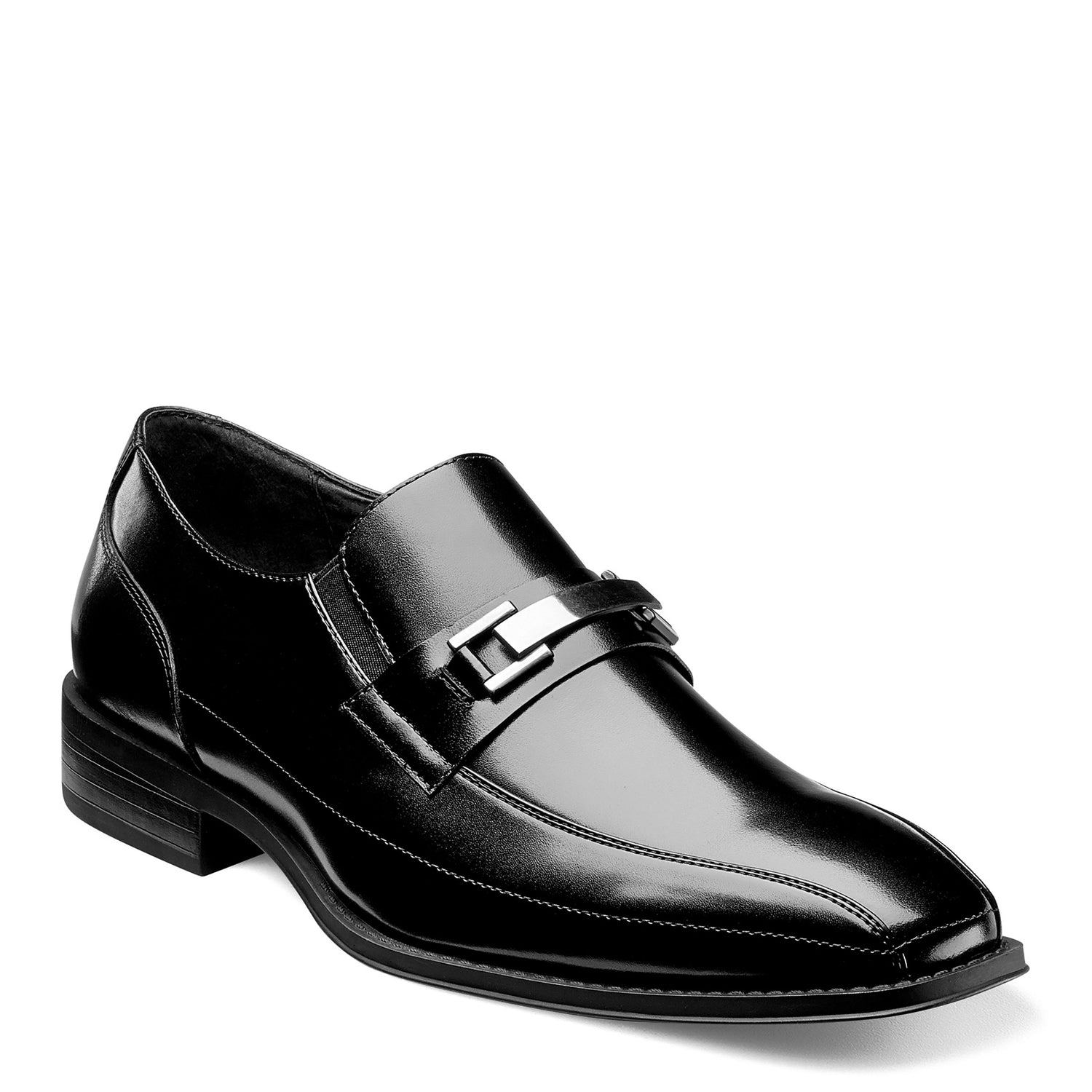 Peltz Shoes  Men's Stacy Adams Wakefield Loafer BLACK 20141-001