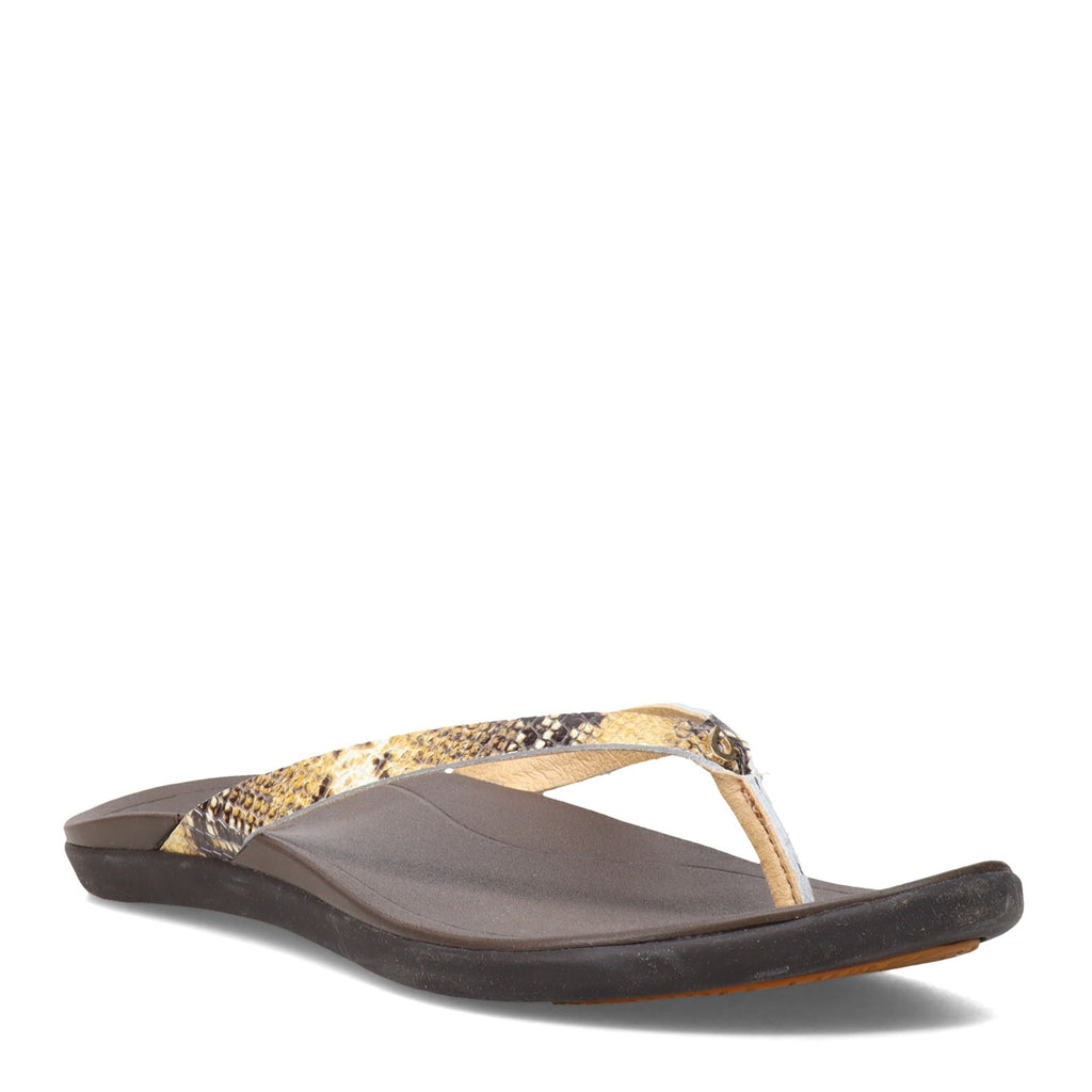 Women's OluKai Ho'opio Thong Sandal TAN 20290-34XQ