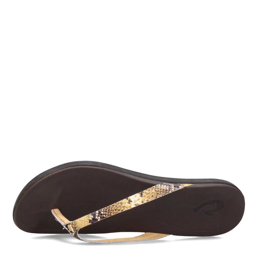 Women's OluKai Ho'opio Thong Sandal TAN 20290-34XQ