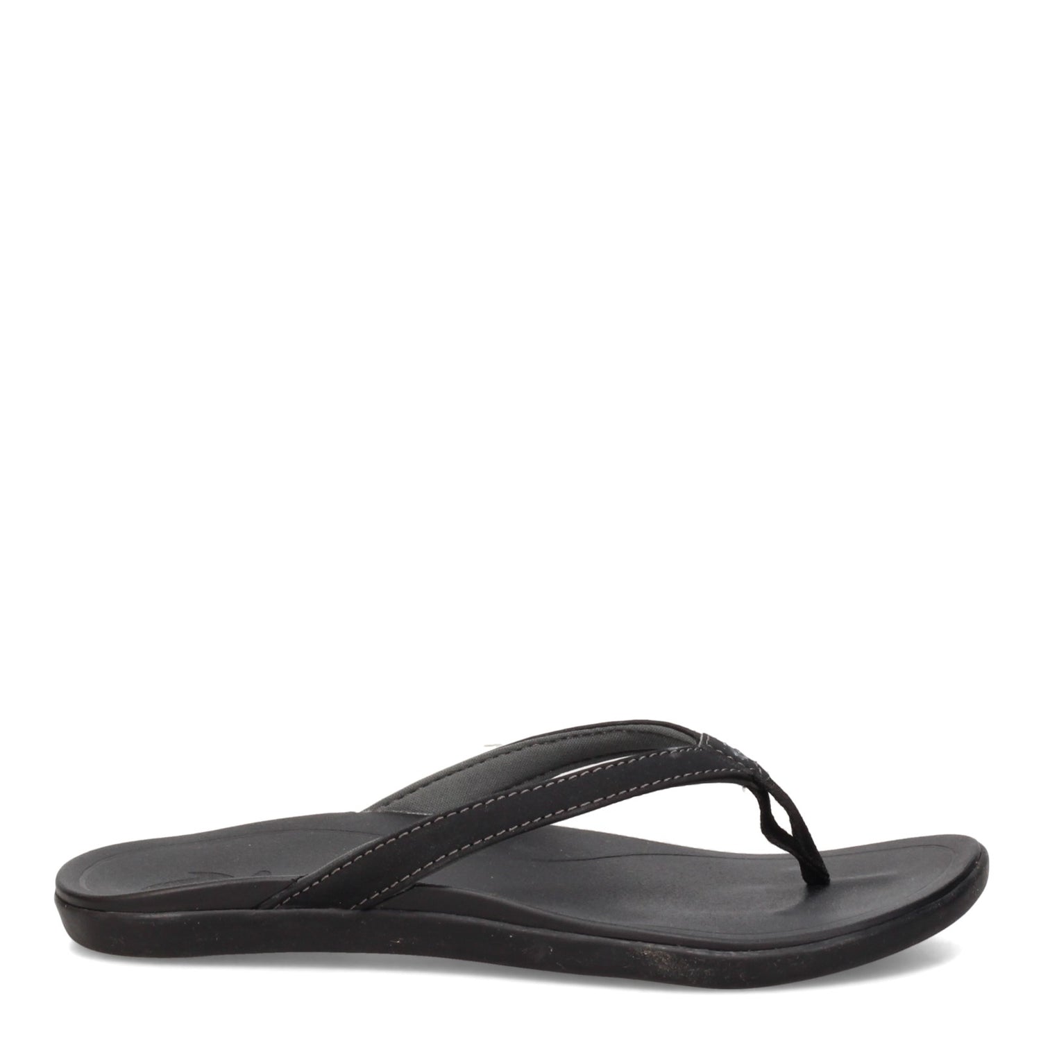 Peltz Shoes  Women's OluKai Ho'opio Thong Sandal ONYX 20294-OXOX