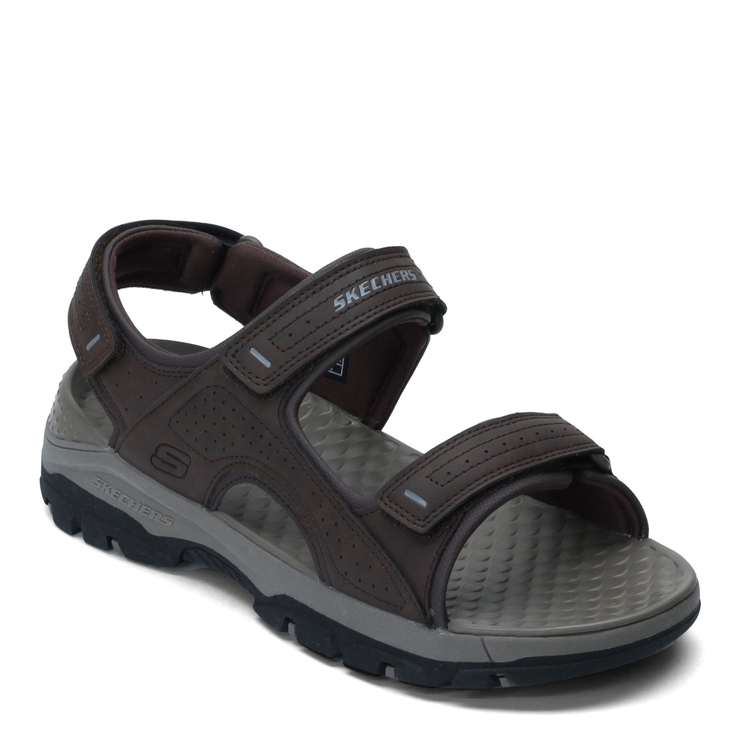 Peltz Shoes  Men's Skechers Tresmen Garo Sandal - Wide Width CHOCOLATE 204105WW-CHOC