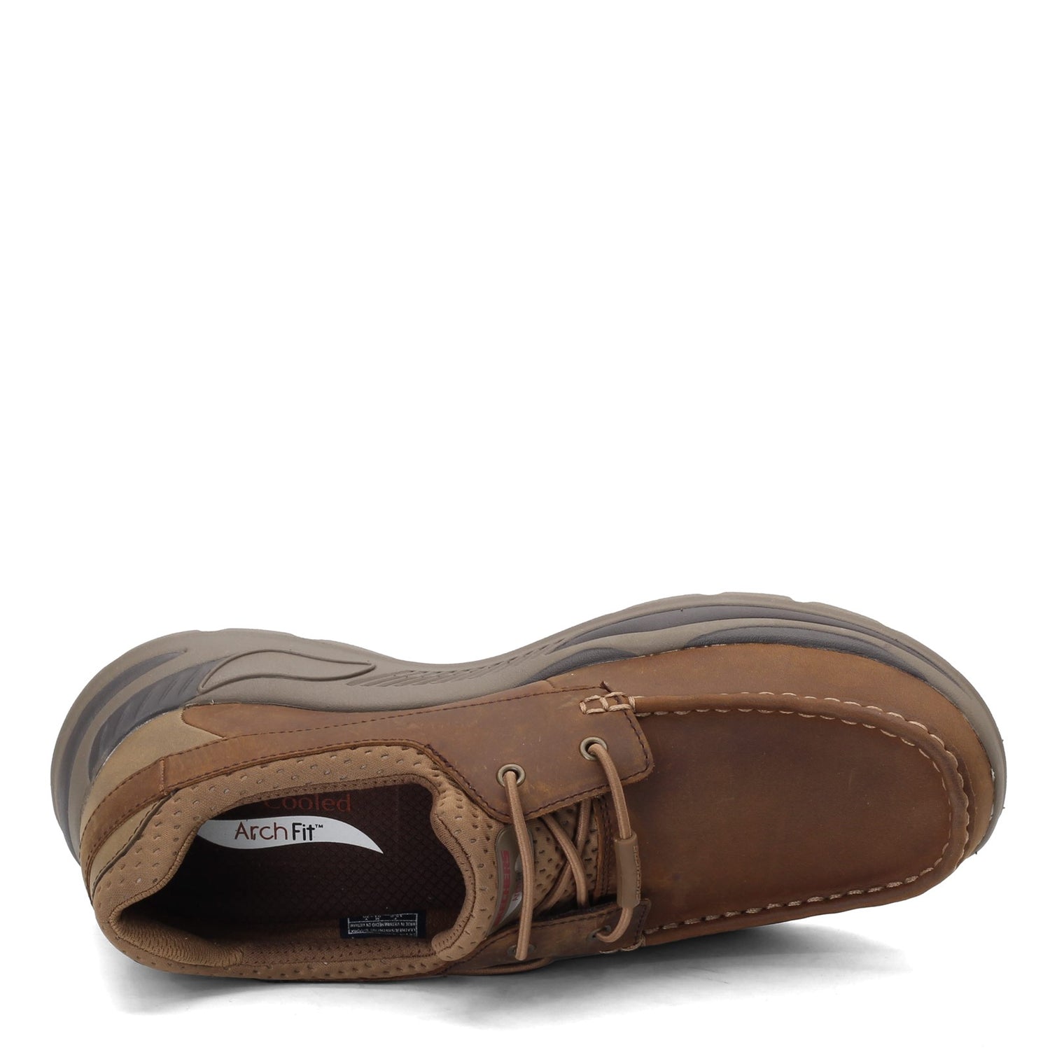 Peltz Shoes  Men's Skechers Arch Fit Motley - Hosco Boat Shoe Desert 204179-DSRT