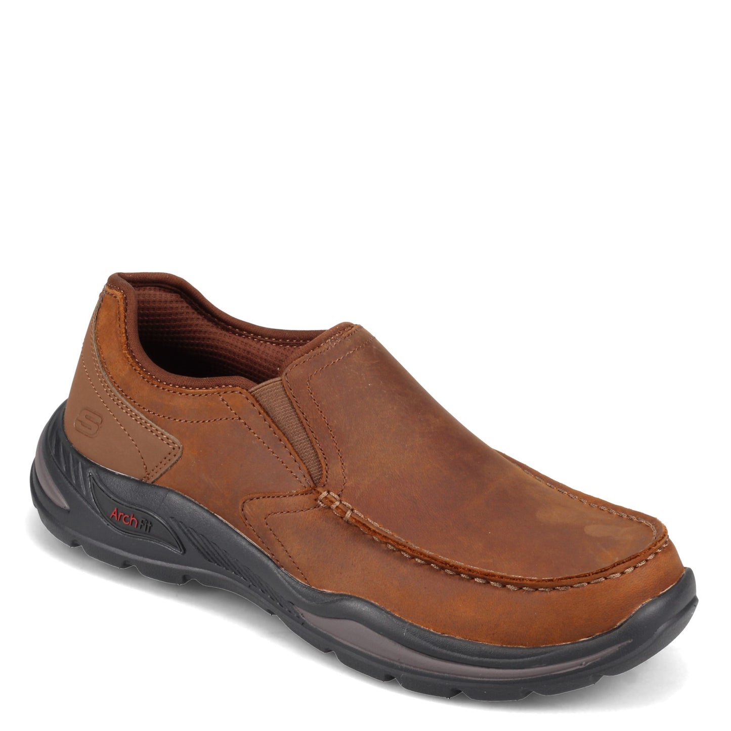 Peltz Shoes  Men's Skechers Arch Fit Motley - Hust Slip-On BROWN 204184-CDB