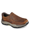 Peltz Shoes  Men's Skechers Relaxed Fit: Respected - Catel Slip-On - Wide Width Dark Brown 204321WW-CDB