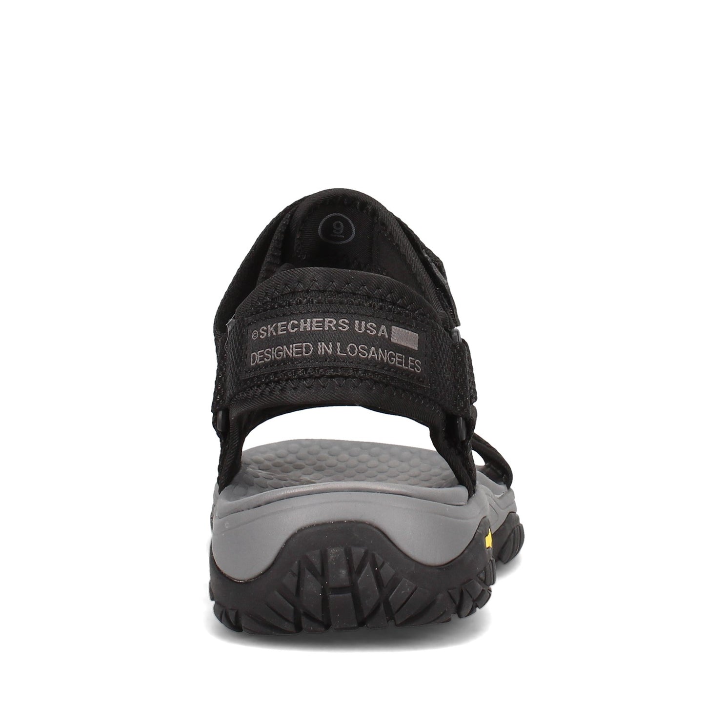 Peltz Shoes  Men's Skechers Relaxed Fit: Lomell - Rip Tide Sandal BLACK 204351-BLK
