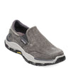 Peltz Shoes  Men's Skechers Relaxed Fit: Respected - Fallston Slip-On CHARCOAL 204387-CHAR