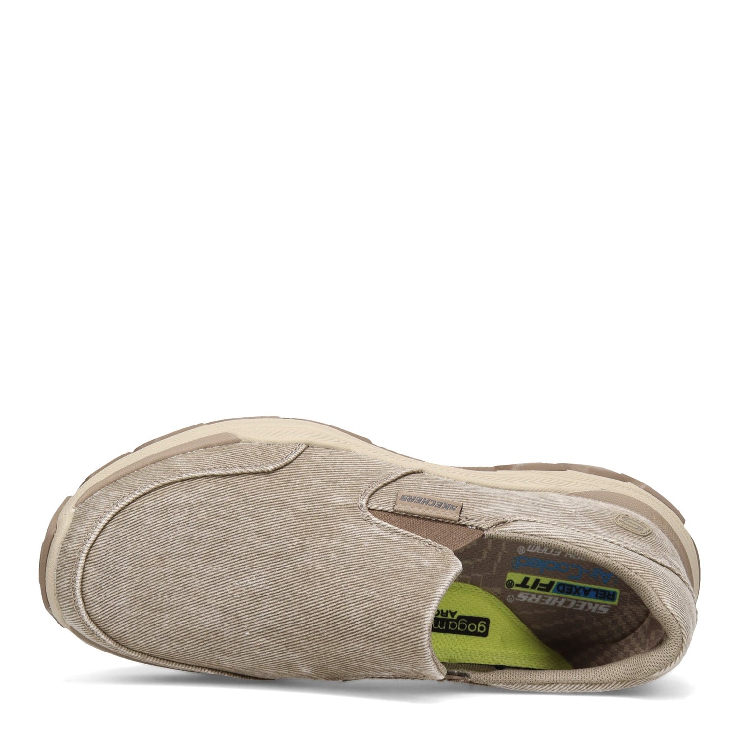 Peltz Shoes  Men's Skechers Relaxed Fit: Respected - Fallston Slip-On TAUPE 204387-TPE