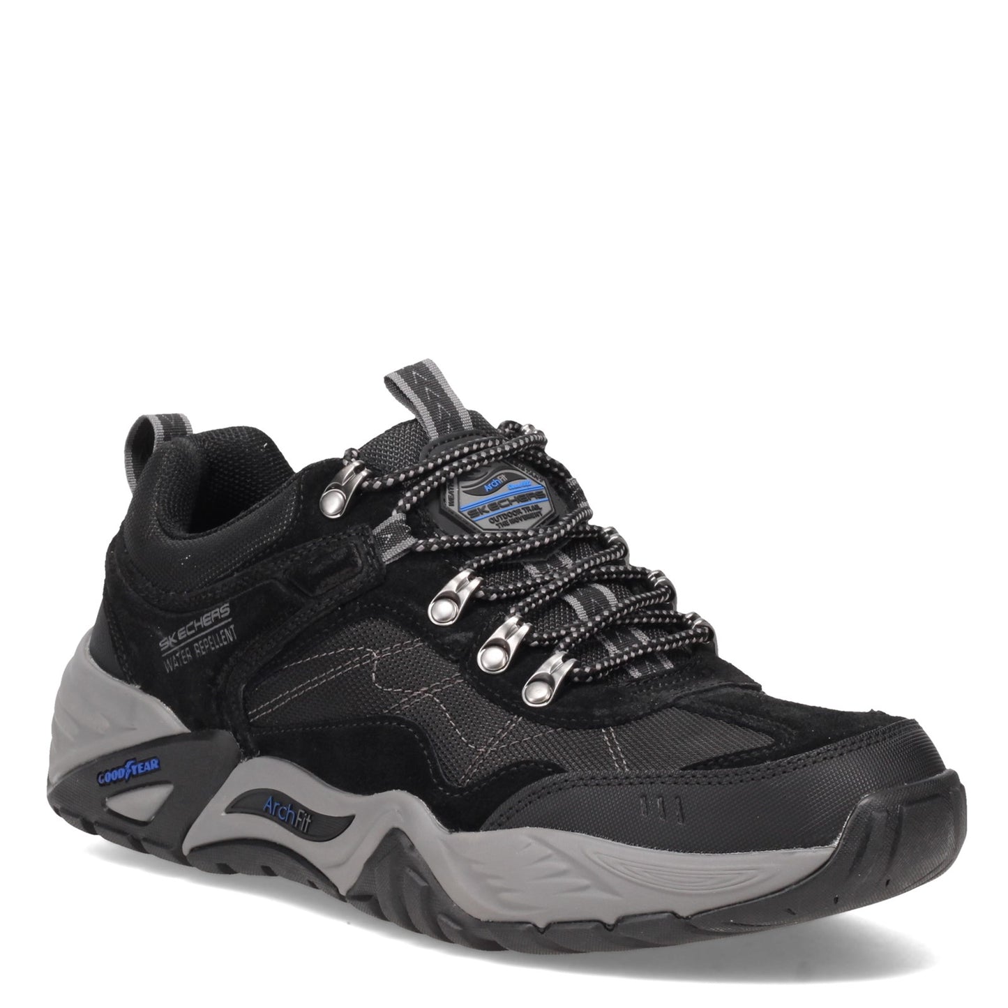 Peltz Shoes  Men's Skechers GOwalk Arch Fit - Recon Harbin Trail Shoe BLACK 204411-BLK