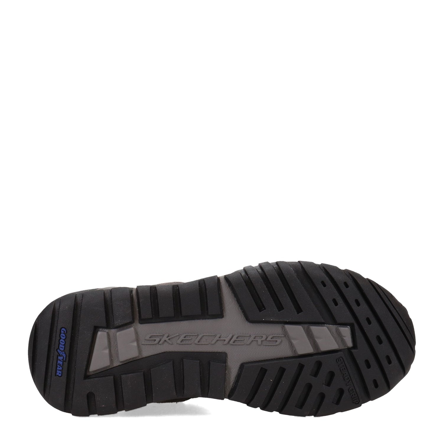 Peltz Shoes  Men's Skechers GOwalk Arch Fit - Recon Harbin Trail Shoe GRAY 204411-GRY