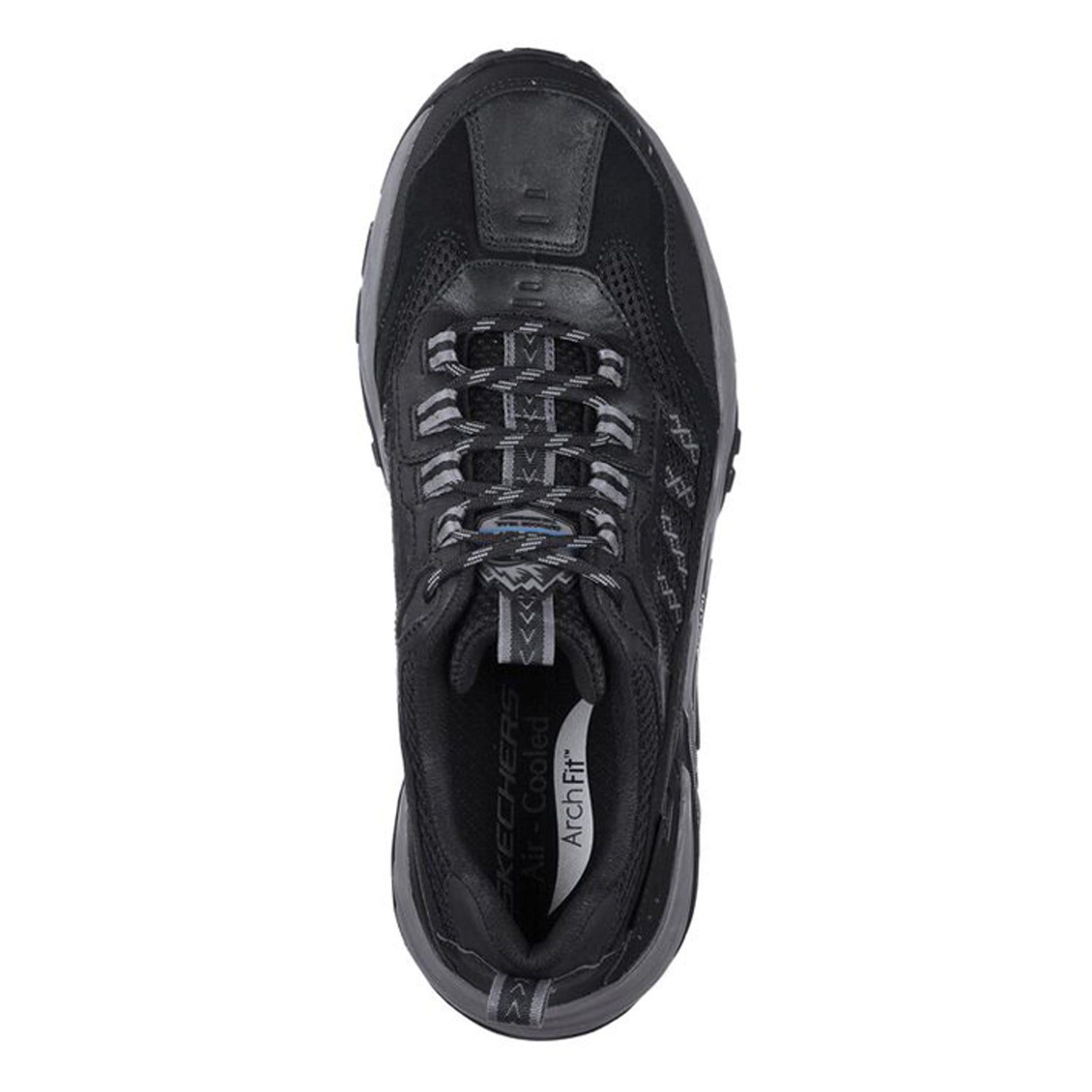 Peltz Shoes  Men's Skechers Jericko Arch Fit Hiking Boot BLACK 204412-BLK