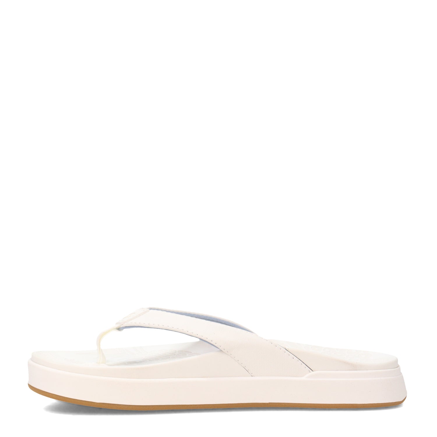 Peltz Shoes  Women's OluKai Nu'a Pi'o Sandal WHITE 20445-WBWB