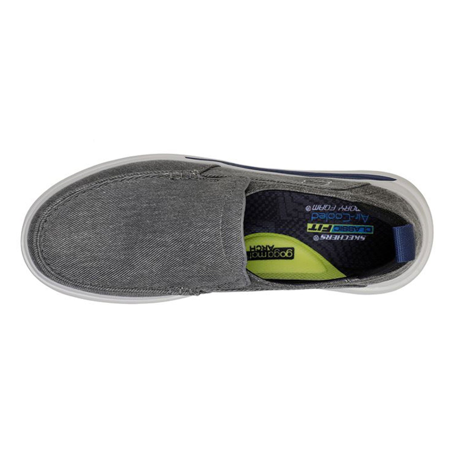 Peltz Shoes  Men's Skechers Proven - Evers Slip-On CHARCOAL 204472-CHAR