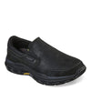 Peltz Shoes  Men's Skechers Relaxed Fit: Respected - Calum Slip-On Black 204480-BBK