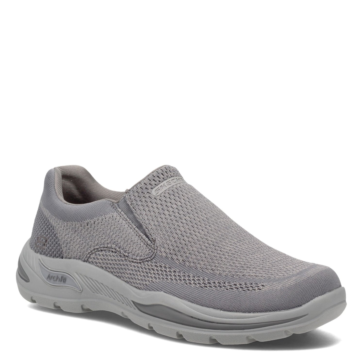 Peltz Shoes  Men's Skechers Arch Fit Motley - Vaseo Slip-On CHARCOAL 204495-CHAR