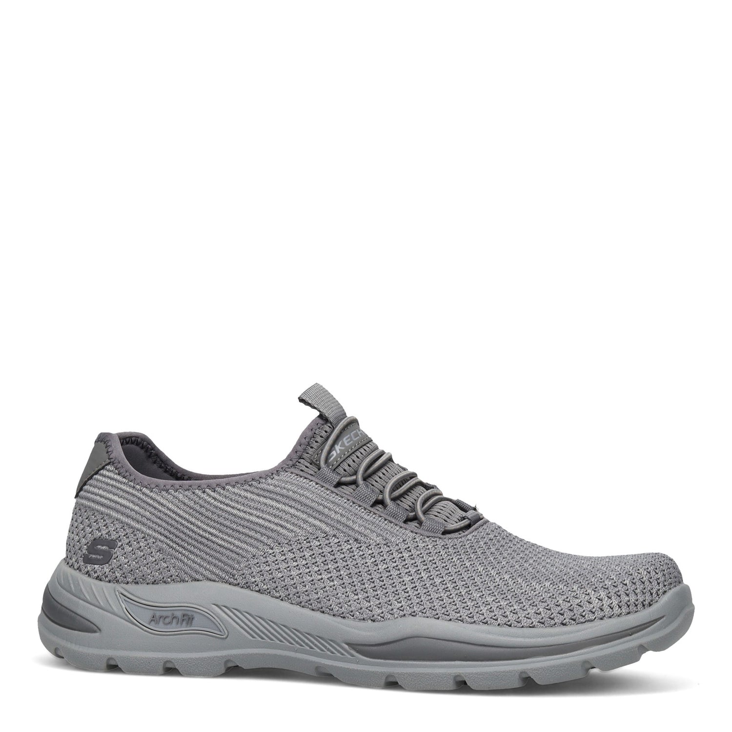 Peltz Shoes  Men's Skechers Arch Fit Motley - Harkin Slip-On GRAY 204496-GRY