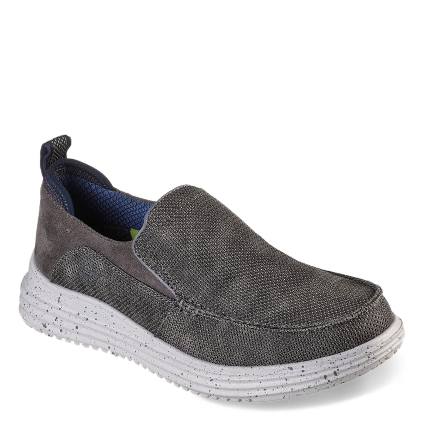 Peltz Shoes  Men's Skechers Proven - Renco Slip-On CHARCOAL 204568-CHAR