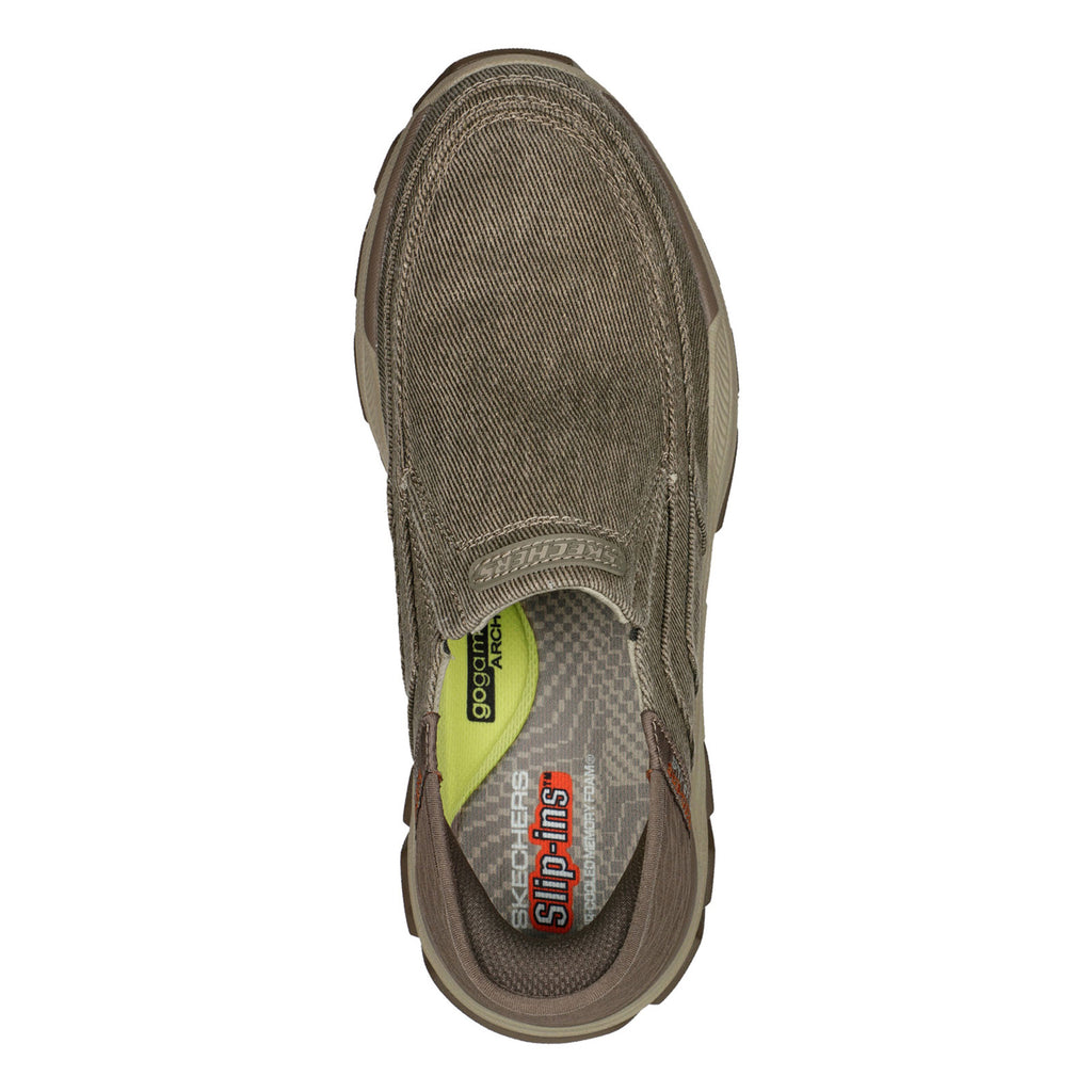 Men's Skechers Slip-ins Relaxed Fit: Respected - Holmgren Slip-On - Wide Width TAUPE 204809WW-TPE