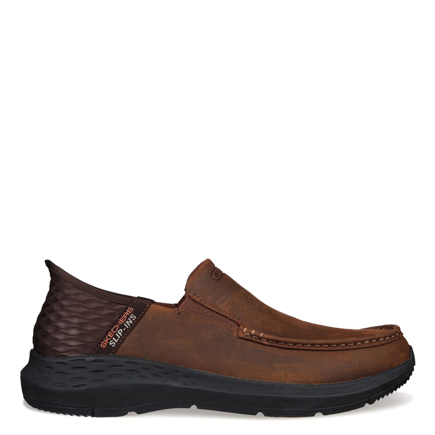 Peltz Shoes  Men's Skechers Slip-ins: Relaxed Fit: Parson – Oswin Slip-On Dark Brown 204866-CDB