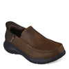 Peltz Shoes  Men's Skechers Slip-ins: Relaxed Fit: Parson – Oswin Slip-On Dark Brown 204866-CDB