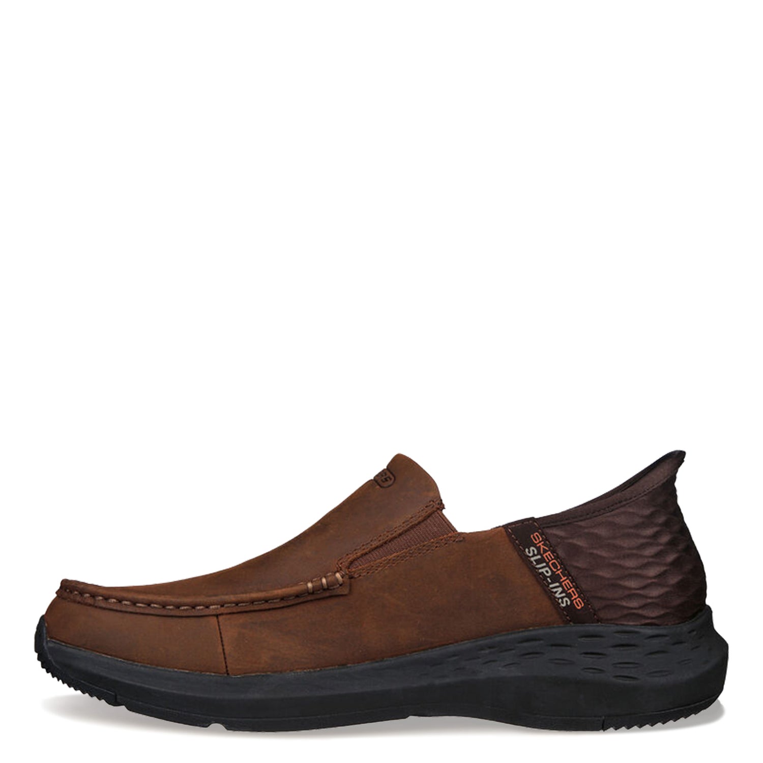 Peltz Shoes  Men's Skechers Slip-ins: Relaxed Fit: Parson – Oswin Slip-On Dark Brown 204866-CDB