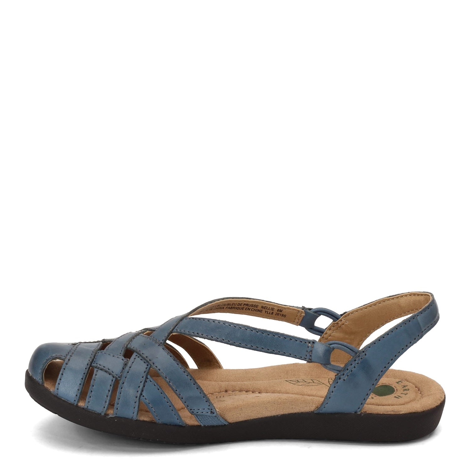 Peltz Shoes  Women's Earth Origins Nellie Sandal PARISAN BLUE 204924W-BLUE