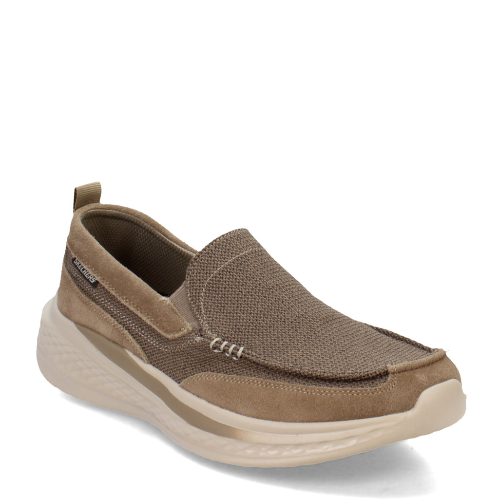 Men's Skechers Slade - Munson Slip-On LT BROWN SUEDE/MESH 205102-LTBR