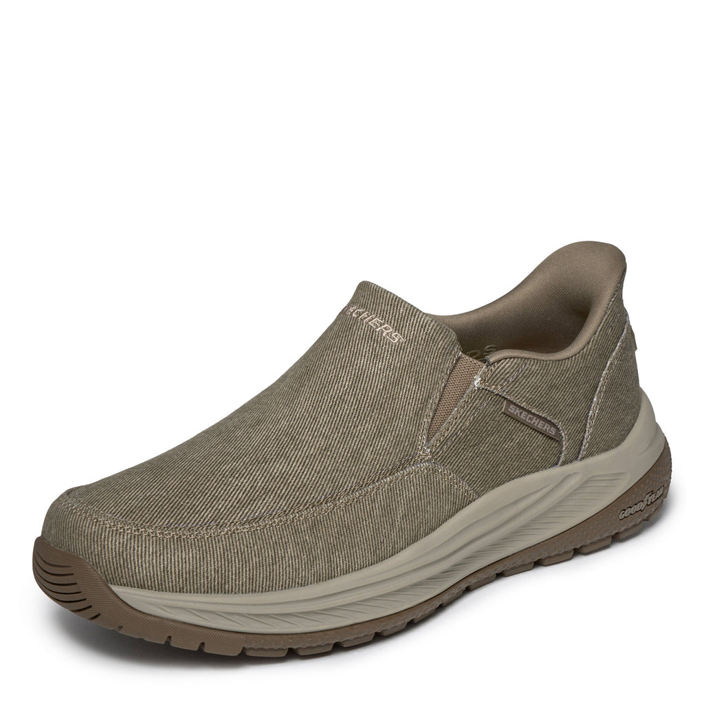 Men's Skechers Slip-ins Relaxed Fit: Meroe - Dayton Slip-On DARK TAUPE 205469-DKTP