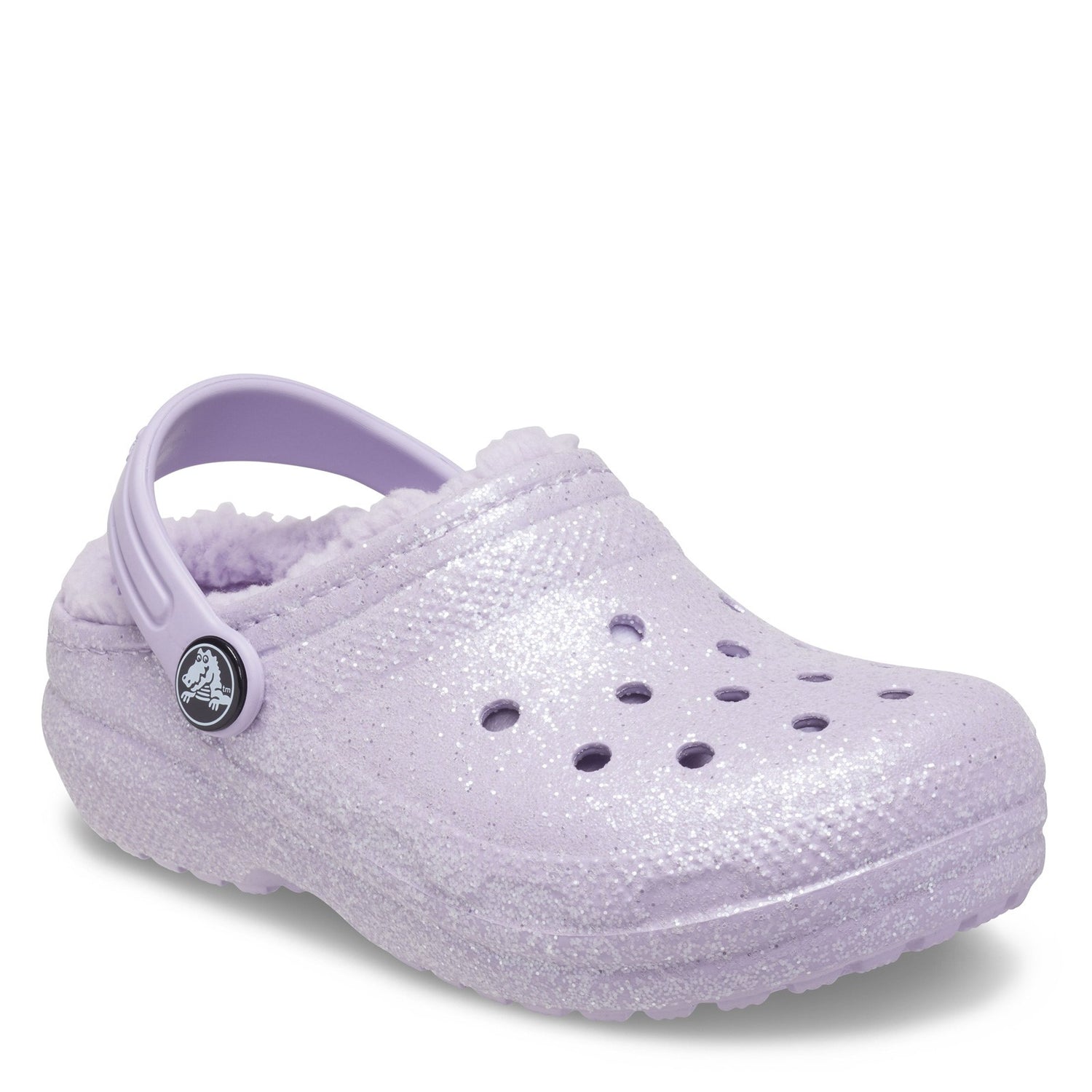 Peltz Shoes  Girl's Crocs Classic Lined Clog - Toddler Lavender 205937-530 I
